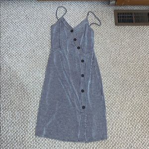 Striped button dress